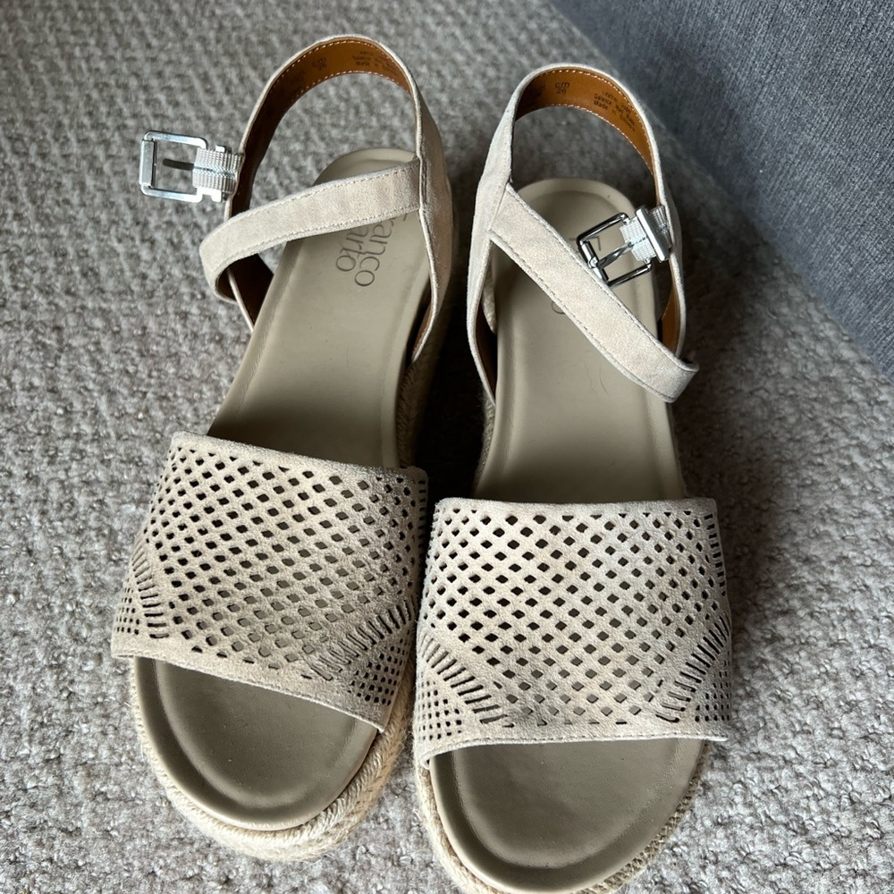 Franco Sarto Tenia Espadrille Platform Sandals - Never Worn